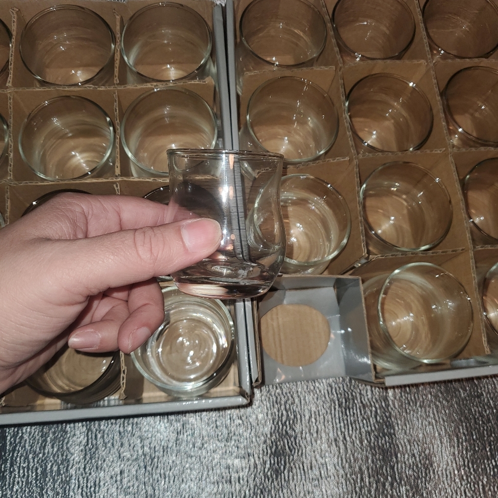 Glass Candleholder 15 Pc